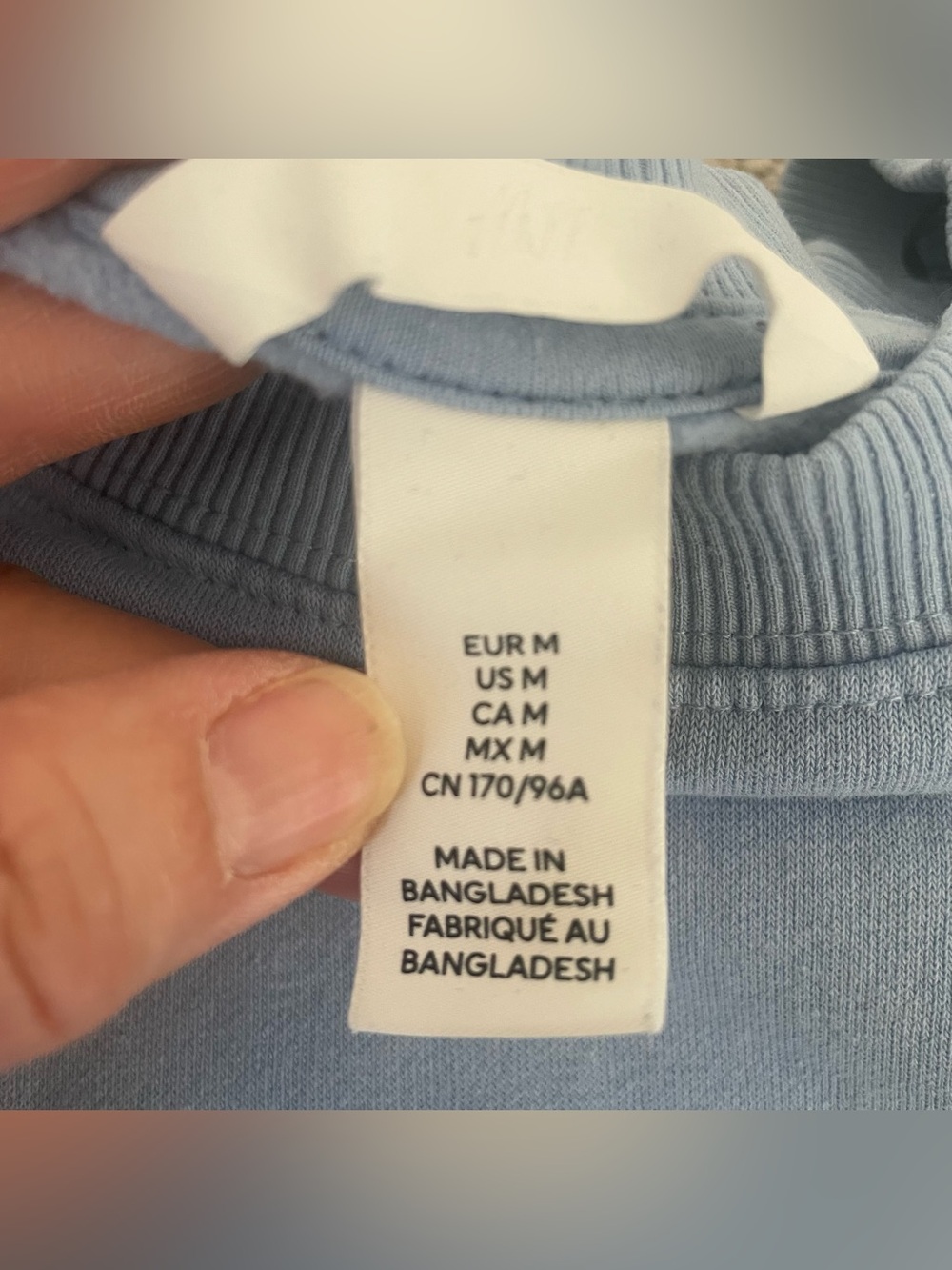Women’s H&M light blue sweatshirt - Picture 3 of 4